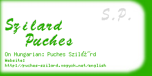 szilard puches business card